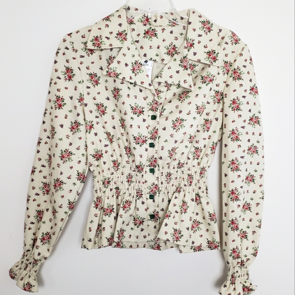 Vintage Upstairs Closet Floral Print Top - Picture 16 of 16